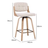 Cassington Home 68cm Serafina Swivel Bar Stools