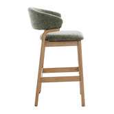 Cassington Home 67cm Jade Chenille Bar Stools