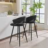 Cassington Home 74cm Dashiell Upholstered Bar Stools