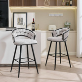 Cassington Home 74cm Dashiell Upholstered Bar Stools