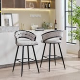 Cassington Home 74cm Dashiell Upholstered Bar Stools