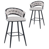 Cassington Home 74cm Dashiell Upholstered Bar Stools