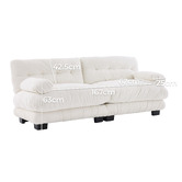 Cassington Home Rizalino 3 Seater Chenille Modular Sofa