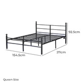 Cassington Home Braulio Bed with LED &amp; Charging Station