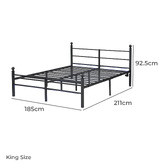 Cassington Home Braulio Bed with LED &amp; Charging Station