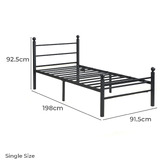 Cassington Home Braulio Bed with LED &amp; Charging Station