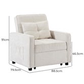 Cassington Home Iya Single Chenille Sofa Bed