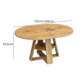 Cassington Home Kenrith Extendable Dining Table