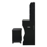 Cassington Home 2 Piece Tetia LED Dressing Table &amp; Stool Set