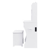 Cassington Home 2 Piece Tetia LED Dressing Table &amp; Stool Set