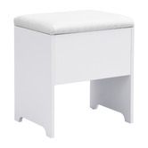 Cassington Home 2 Piece Tetia LED Dressing Table &amp; Stool Set
