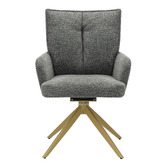 Cassington Home Marnie Chenille Swivel Dining Chairs