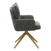 Cassington Home Marnie Chenille Swivel Dining Chairs