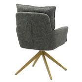 Cassington Home Marnie Chenille Swivel Dining Chairs