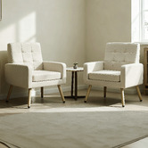 Cassington Home Blaise Linen-Look Armchair
