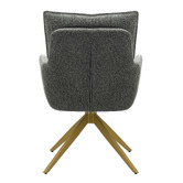 Cassington Home Marnie Chenille Swivel Dining Chairs