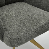 Cassington Home Marnie Chenille Swivel Dining Chairs