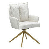 Cassington Home Marnie Chenille Swivel Dining Chairs