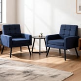 Cassington Home Blaise Linen-Look Armchair