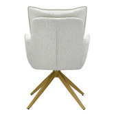 Cassington Home Marnie Chenille Swivel Dining Chairs