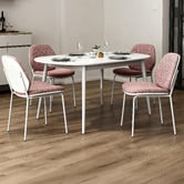 Cassington Home Ivo Linen-Look Dining Chairs