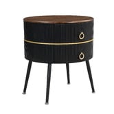 Cassington Home Reden 2 Drawer Bedside Table