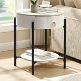 Cassington Home Blanca Sintered Stone Bedside Table