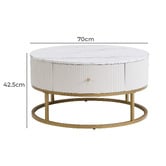 Cassington Home Lulu Sintered Stone Coffee Table