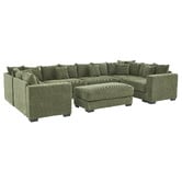 Cassington Home Winona 5 Seater Corduroy Modular Sofa &amp; Ottoman Set