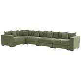 Cassington Home Winona 5 Seater Corduroy Modular Sofa