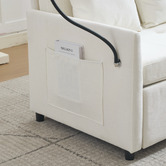 Cassington Home Seymour 2 Seater Single Chenille Sofa Bed