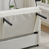 Cassington Home Seymour 2 Seater Single Chenille Sofa Bed