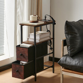Cassington Home Vista Side Table with Charging Station