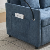 Cassington Home Seymour 2 Seater Single Chenille Sofa Bed