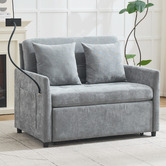 Cassington Home Seymour 2 Seater Single Chenille Sofa Bed