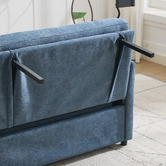 Cassington Home Seymour 2 Seater Single Chenille Sofa Bed