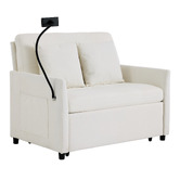 Cassington Home Seymour 2 Seater Single Chenille Sofa Bed