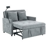Cassington Home Seymour 2 Seater Single Chenille Sofa Bed