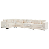 Cassington Home Winona 5 Seater Corduroy Modular Sofa