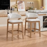Cassington Home 67cm Jade Chenille Bar Stools