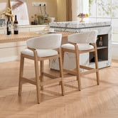 Cassington Home 67cm Jade Chenille Bar Stools