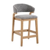 Cassington Home 67cm Jade Chenille Bar Stools