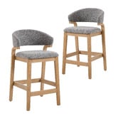 Cassington Home 67cm Jade Chenille Bar Stools