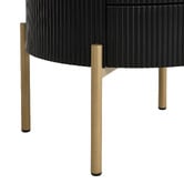 Cassington Home Lulu 2 Drawer Marble-Look Bedside Table