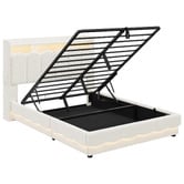 Cassington Home Lotus Teddy Gas Lift Bed Frame with Charging Station