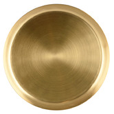 Zanzi Satin Brass Round Serving Tray