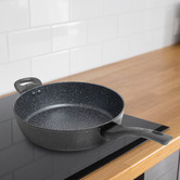 Chiswick Living 28cm Aluminium Alloy Deep Frying Pan with Lid