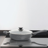 Chiswick Living 28cm Aluminium Alloy Deep Frying Pan with Lid