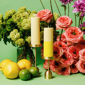 XRJ Celebrations 2 Tone Pillar Soy-Blend Candle