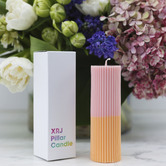 XRJ Celebrations 2 Tone Pillar Soy-Blend Candle